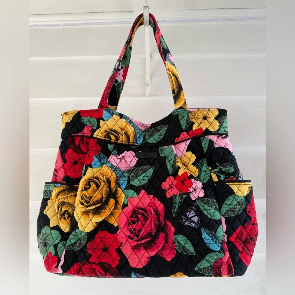 Vera Bradley Glenna in Havana Rose retired pattern satchel bag - Picture 1 of 8